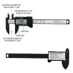 6 Inch 150mm Digital Caliper with LCD Carbon Fiber Composite ABS - Image 7