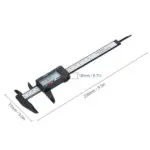 6 Inch 150mm Digital Caliper with LCD Carbon Fiber Composite ABS - Image 9