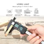 6 Inch 150mm Digital Caliper with LCD Carbon Fiber Composite ABS - Image 11