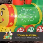 6 ft Inflatable Christmas Train with White LED Lights for Indoor Outdoor Decor - Image 5
