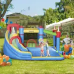 6 in 1 Inflatable Bounce House with Slide, Trampoline, Pool and Water Sprayer - Image 2