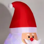 6 ft Inflatable Santas, Blow-Up Christmas Decor with Rotating Magic Ball Light, Claus for Outdoor Yard, Garden Party - Image 9