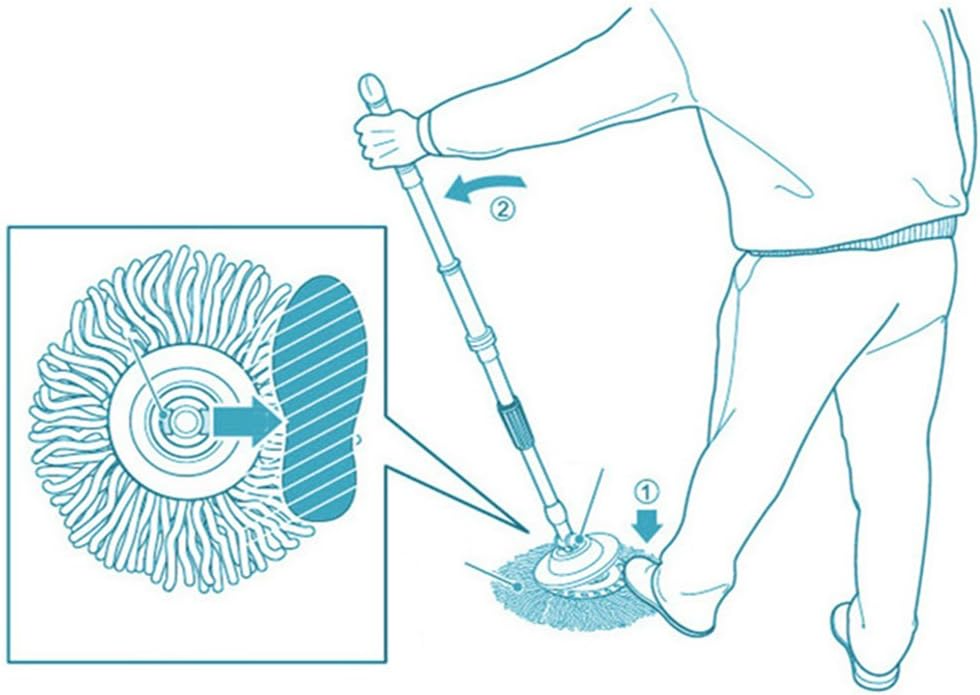 6 Pack Microfiber Spin Mop Replacement Heads, 6.5 Inch