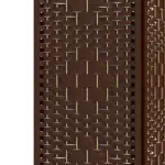 HOMCOM 6-Panel Folding Privacy Screen, Brown Wave Fiber, Lightweight, for Home Office - Image 8