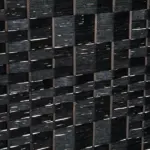 6 Panel Folding Room Divider 6' Tall Freestanding Extra Wide Wicker Partition Wall Black - Image 9