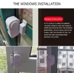 6 Pack Wireless Window Door Security Alarm Magnetic Sensor System - Image 5
