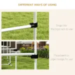 6 Piece Dog Agility Set with Adjustable Height Jump Bars, Carry Bag, Displacing Top Bar, White - Image 8