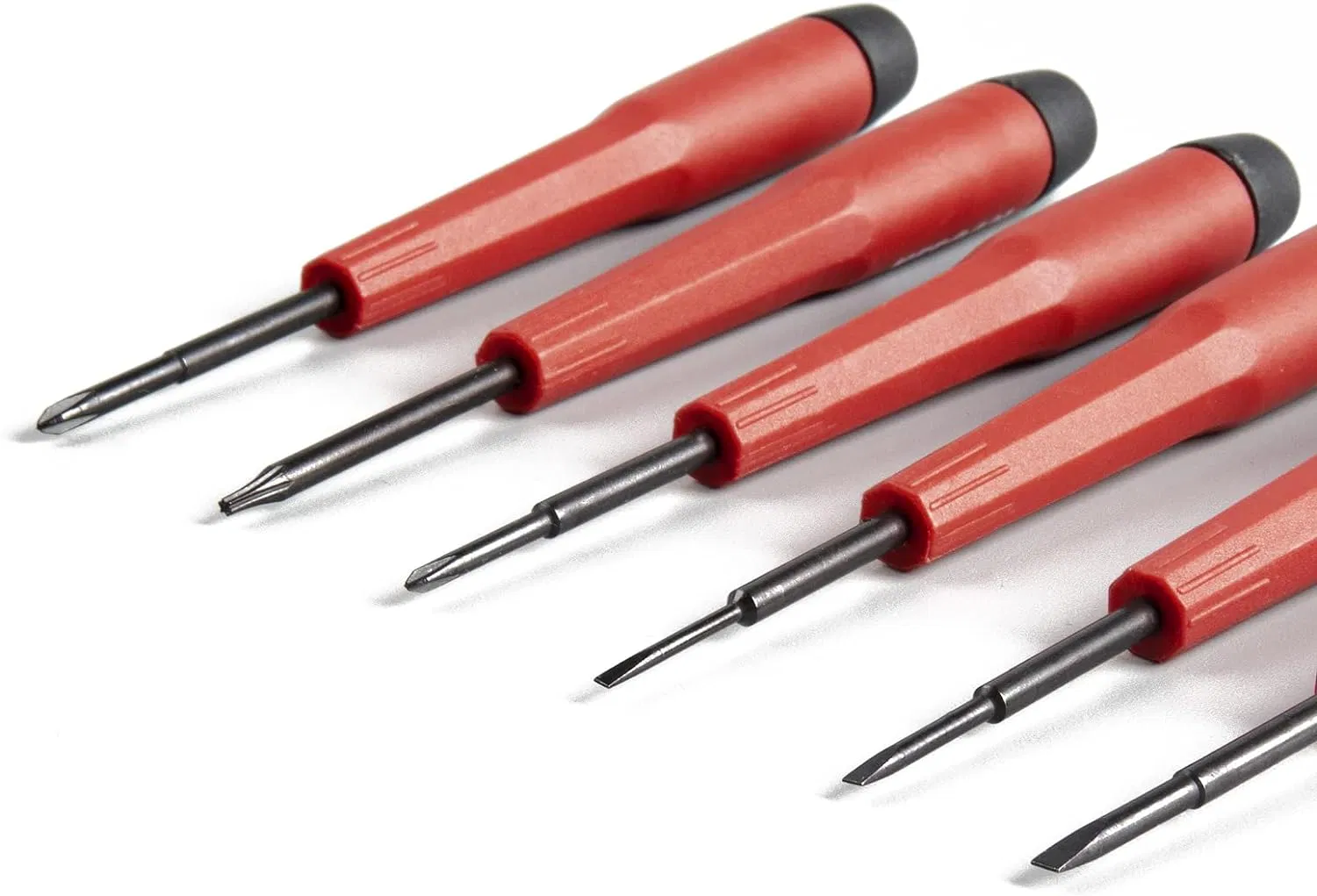 Keegan Tools 6 Piece Precision Screwdriver Set with Swivel Caps and Case