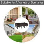 Outsunny 6 Piece Raised Garden Bed with Legs, Planter Box Raised Bed to Grow Flowers, Herbs and Vegetables, Brown - Image 7