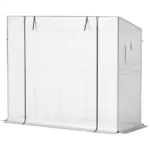 Outsunny 6' x 2' x 5' Walk-in Greenhouse Small Greenhouse for Outdoors with UV-resistant PE Cover, Portable, White