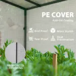 Outsunny 6' x 2' x 5' Walk-in Greenhouse Small Greenhouse for Outdoors with UV-resistant PE Cover, Portable, White - Image 5
