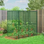 6' x 4' x 6' Crop Cage, Plant Protection Tent with Zippered Doors for Vegetable Garden, Backyard, Green - Image 2