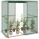 6' x 4' x 6' Crop Cage, Plant Protection Tent with Zippered Doors for Vegetable Garden, Backyard, Green - Image 11
