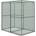 6' x 4' x 6' Crop Cage, Plant Protection Tent with Zippered Doors for Vegetable Garden, Backyard, Green