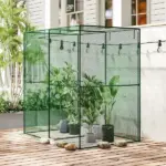 6' x 4' x 6' Crop Cage, Plant Protection Tent with Zippered Doors for Vegetable Garden, Backyard, Green - Image 7