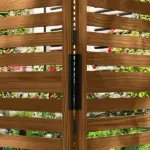 Outsunny 62.5" x 19" x 66" Wood Panel Trellis w/ 4 Planter Box Raised Bed for Garden Natural Wood - Image 10