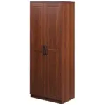 HOMCOM 63" 2-Door Kitchen Pantry Storage Cabinet with 5-Tier Shelving and 2 Adjustable Shelves for Dining Room, Brown - Image 12
