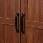 HOMCOM 63" 2-Door Kitchen Pantry Storage Cabinet with 5-Tier Shelving and 2 Adjustable Shelves for Dining Room, Brown - Image 10