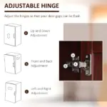 HOMCOM 63 Inch 2-Door Pantry Cupboard with 5-Tier Shelving and 2 Adjustable Shelves, Anti-Tipping, Espresso - Image 8
