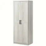 HOMCOM 63 Inch Kitchen Pantry Cabinet Storage with 5-Tier Shelving 2 Adjustable Shelves, Antique White - Image 12