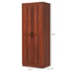 HOMCOM 63 Inch Kitchen Pantry Storage Cabinet with Doors and Shelves, Tall Kitchen Cabinet with 2 Doors and 5-tier Shelving - Image 3
