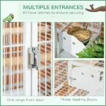 64 Inch Bird Cage for Medium Small Parrots Cockatiel Cages Budgies Lovebirds Parrotlets with Rolling Stand - Image 4