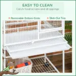 64 Inch Bird Cage for Medium Small Parrots Cockatiel Cages Budgies Lovebirds Parrotlets with Rolling Stand - Image 6