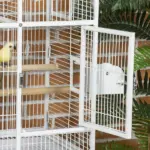 64 Inch Bird Cage for Medium Small Parrots Cockatiel Cages Budgies Lovebirds Parrotlets with Rolling Stand - Image 9