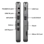 8GB Digital Voice Recorder with LCD and microSD Expansion up to 64GB - Image 3