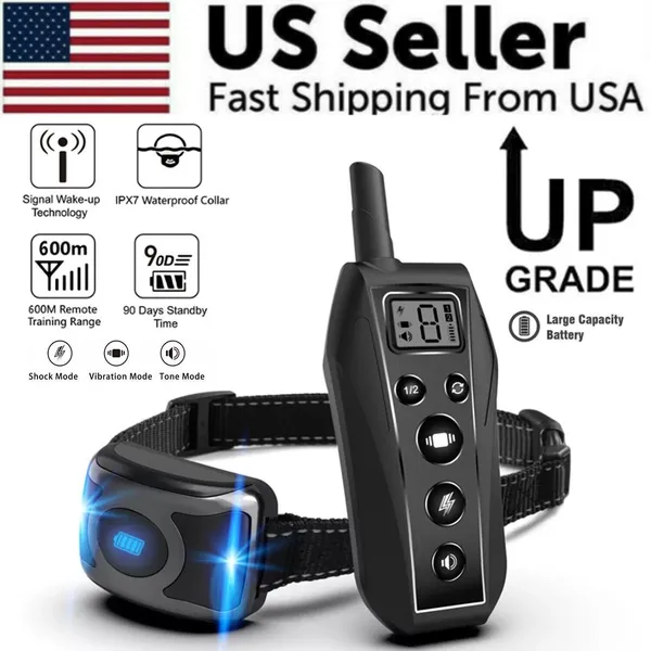 650-yd-remote-dog-training-shock-collar-waterproof-for-small-medium-large-dogs-6.webp 650 Yard Remote Dog Training Collar with Tone Vibration and Static Modes - Image 1
