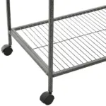 PawHut 65"L Large Rolling Metal Bird Cage Bird House with Detachable Rolling Stand - Image 12