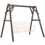 Outsunny 660 lbs Porch Swing Frame, A-Frame Hanging Chair Stand Only for DIY Painting, Swing Chair Stand for Backyard, Patio - Image 11