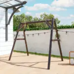 Outsunny 660 lbs Porch Swing Frame, A-Frame Hanging Chair Stand Only for DIY Painting, Swing Chair Stand for Backyard, Patio - Image 7