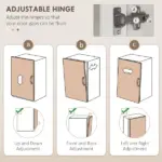 68" Storage Pantry Cupboards, Freestanding Cabinet with 2 Tilt Out Cabinets and Build-in Charging Station for Dining Room, White - Image 7