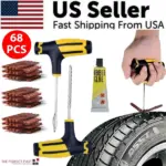 68 Piece Tubeless Tire Repair Kit for Car Truck and Motorcycle