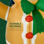 HOMCOM 6ft Christmas Inflatable Gingerbread Man, Outdoor Blow-Up Yard Decoration with LED Lights Display - Image 5