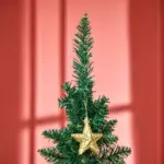HOMCOM 6 Ft Pencil Christmas Tree, PVC Hinged Unlit Slim Artificial Christmas Tree for Home Party Holiday Decoration, Green - Image 8