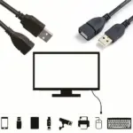 6 Foot USB 2.0 Type A Male to Female Extension Cable 480Mbps Black - Image 6