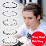 6 Pack Metal Wave Hair Headbands for Men and Women - Image 8