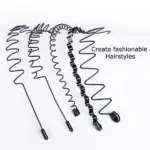 6 Pack Metal Wave Hair Headbands for Men and Women - Image 16