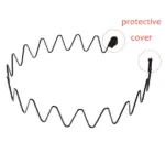 6 Pack Metal Wave Hair Headbands for Men and Women - Image 18