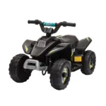 6V Kids ATV Ride-On 4-Wheeler Electric Quad Battery Powered Vehicle with Forward Reverse Switch Black - Image 11