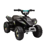 6V Kids ATV Ride-On 4-Wheeler Electric Quad Battery Powered Vehicle with Forward Reverse Switch Black