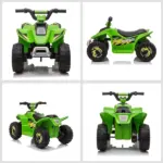 Aosom 6V Kids ATV Ride-On Electric Quad Battery Powered Vehicle with Forward Reverse Switch for Toddlers Green - Image 8