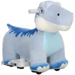 6V Kids Electric Ride on Animal Tyrannosaurus with Music Forward for Aged 18-36 Months, Blue - Image 11