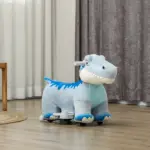 6V Kids Electric Ride on Animal Tyrannosaurus with Music Forward for Aged 18-36 Months, Blue - Image 10