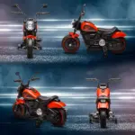 6V Ride-on Motorcycle for Kids with Training Wheels Red Battery-Operated Motorbike Single-Button Start - Image 8