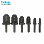 6 Piece HVAC Copper Pipe Swaging Drill Bit Set, 1/4 to 7/8 Inch - Image 2