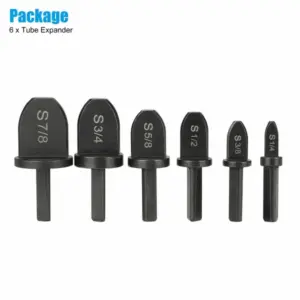 6x swaging tool drill bit set air conditioner copper pipe flaring tube expander 7