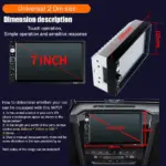 7 Inch Double DIN Bluetooth Car MP5 Player Touchscreen Stereo with Backup Camera - Image 2